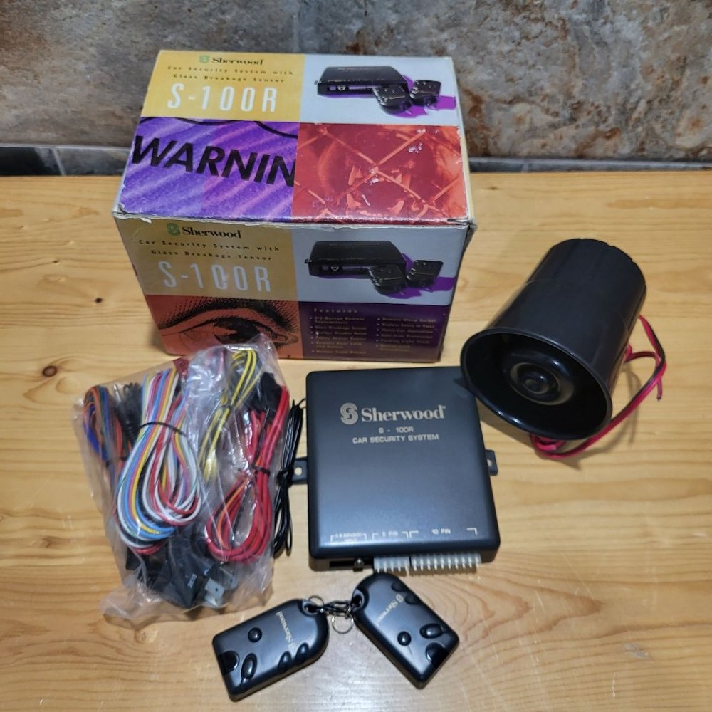 Sherwood Car Security System with Glass Breakage Sensor S 100 R